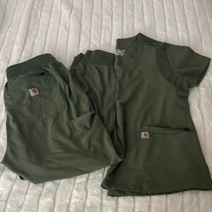 Carhartt Forest Green Scrub Set